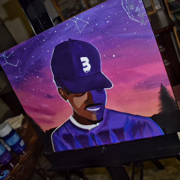 754x754 Chance The Rapper Painting Artist And Painter - Chance The Rapper Painting