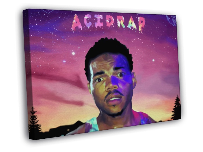 700x525 Chance The Rapper Acid Rap Art Rap Hip Hop Music Framed Canvas - Chance The Rapper Painting