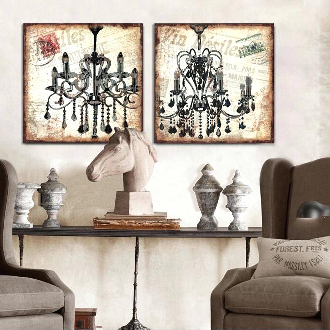 Chandelier Canvas Painting at Explore collection