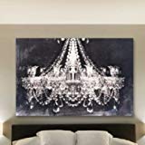 160x160 Abstract Modern Canvas Painting, Contemporary Wall Art - Chandelier Canvas Painting