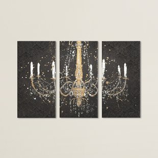 310x310 Glitter Canvas Art Wayfair - Chandelier Canvas Painting