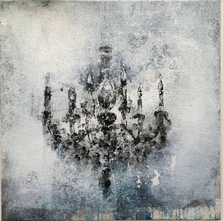 770x764 Saatchi Art Chandelier Painting By Claudio Missagia - Chandelier Painting
