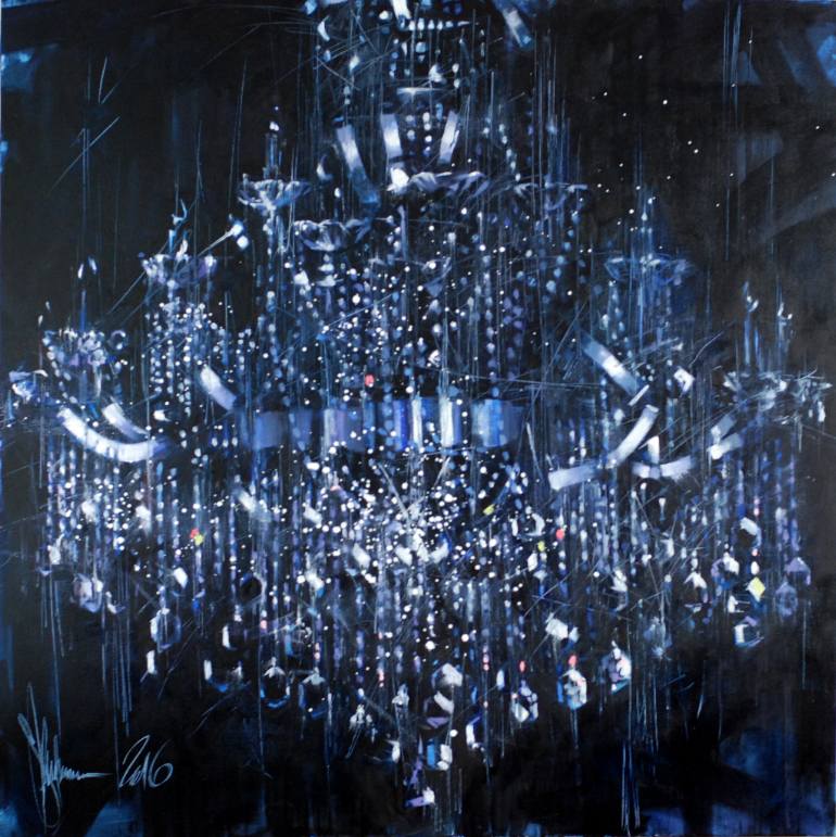 770x771 Saatchi Art The Extinguished Chandelier Painting By Igor Shulman - Chandelier Painting