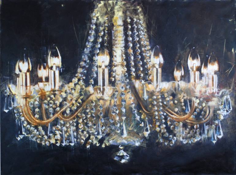 770x570 Saatchi Art The Second Chandelier Painting By Igor Shulman - Chandelier Painting