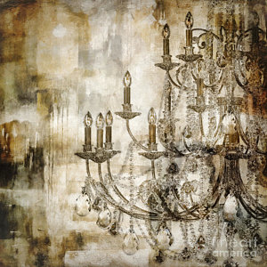 300x300 Teardrop Paintings Fine Art America - Chandelier Painting