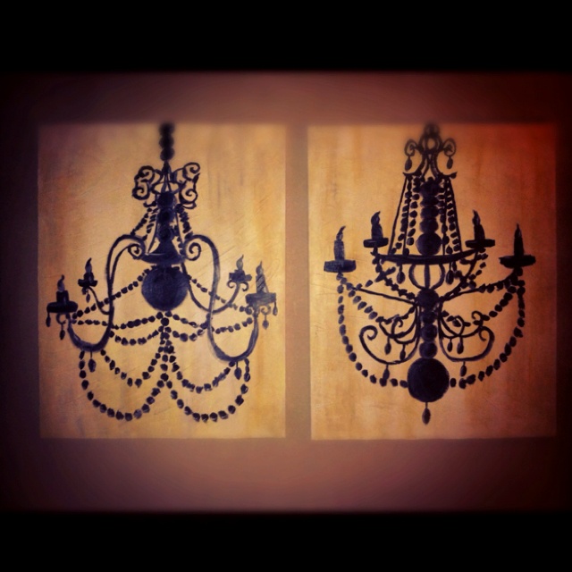 640x640 The 36 Best Painting Of Chandelier Images - Chandelier Painting