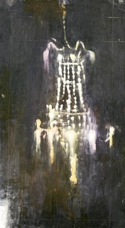 258x470 Untitled Chandelier Painting By Ross Bleckner On Artnet - Chandelier Painting