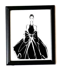 260x300 Chanel Canvas Picture Chanel Logo Wall Decor Black And White - Chanel Canvas Painting