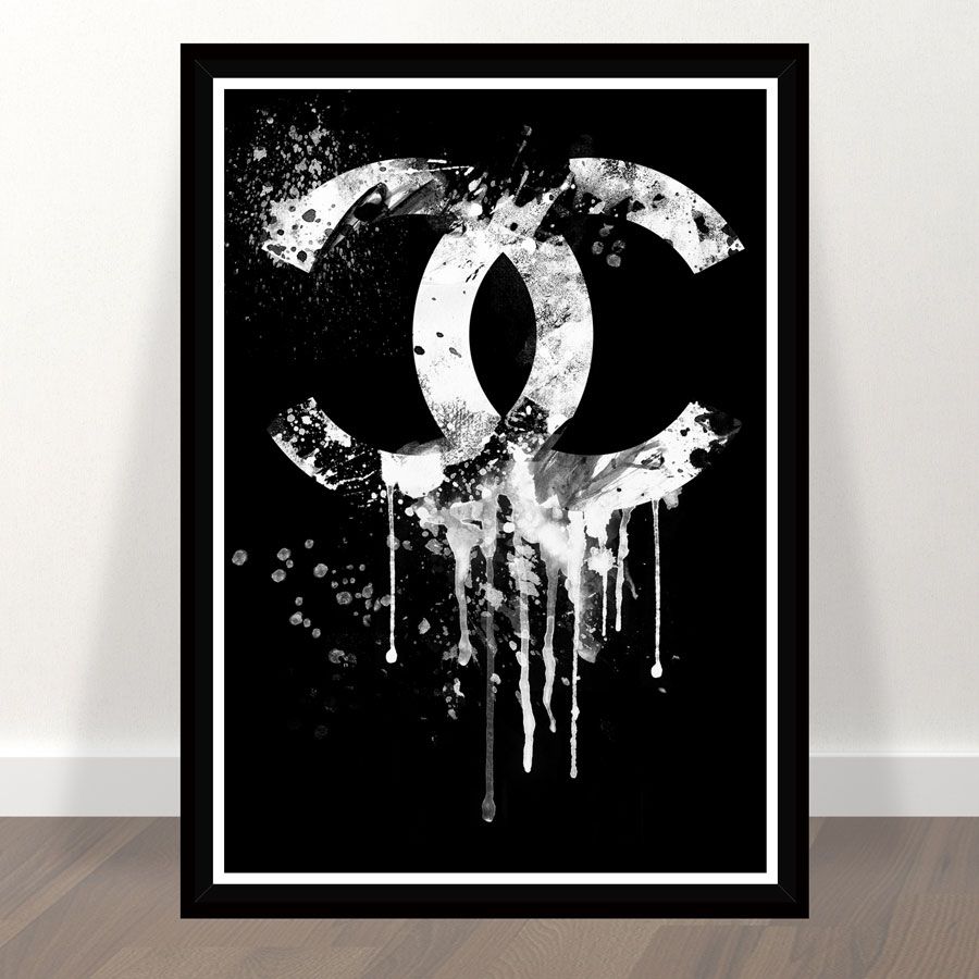 Chanel Logo Painting at PaintingValley.com | Explore collection of ...