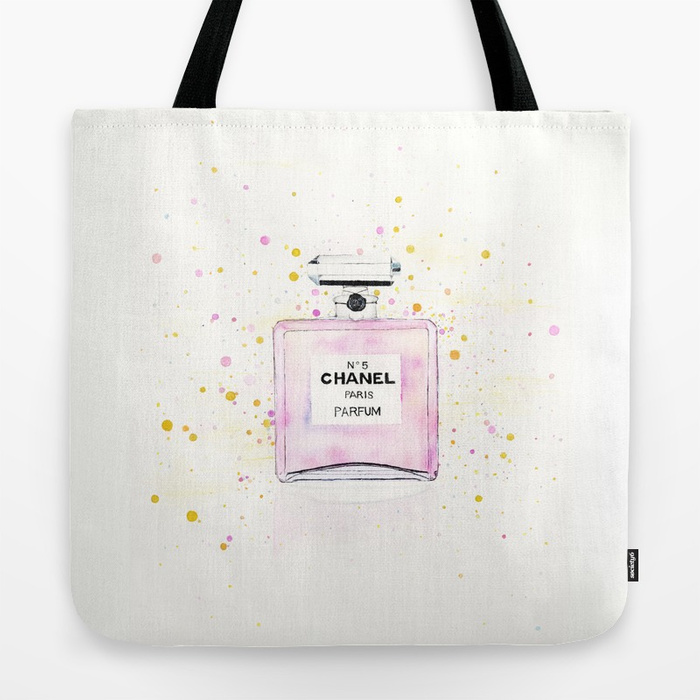 700x700 Chanel No5, Pink, Cherry Blossom , Watercolor Painting By Suisai - Chanel No 5 Painting