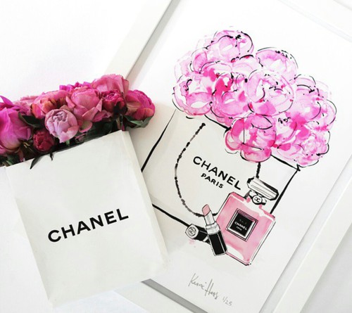 500x445 Chanel Painting Uploaded By Kirstie Lee On We Heart It - Chanel Painting