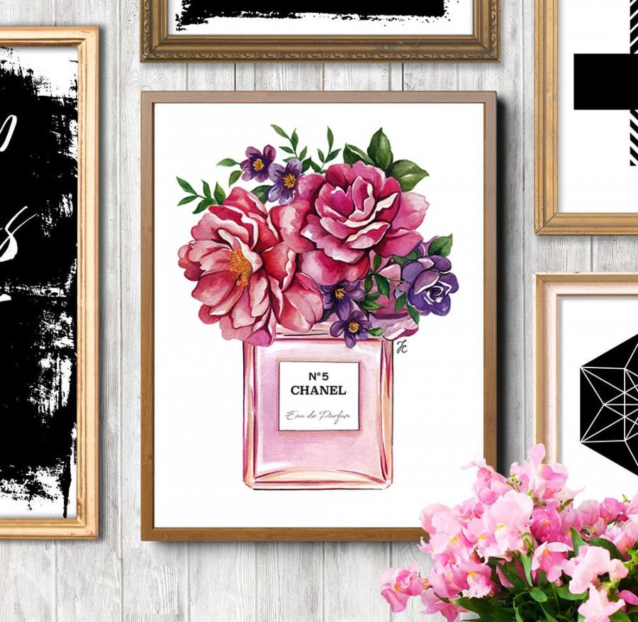900x877 Chanel Perfume, Flowers Painting, Chanel Flowers, Chanel Artwork - Chanel Painting