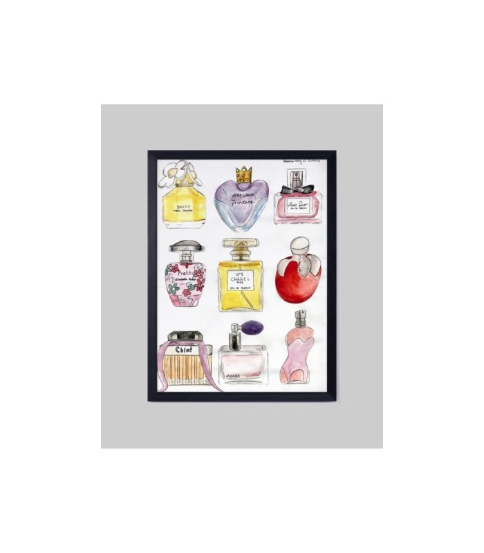 700x800 Perfume Bottles Chanel Painting - Chanel Painting