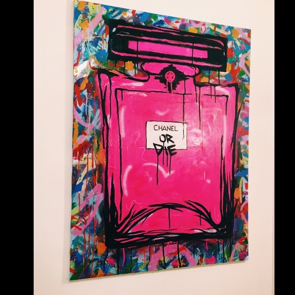 580x580 Chanel Other Painting Original Large Poshmark - Chanel Painting