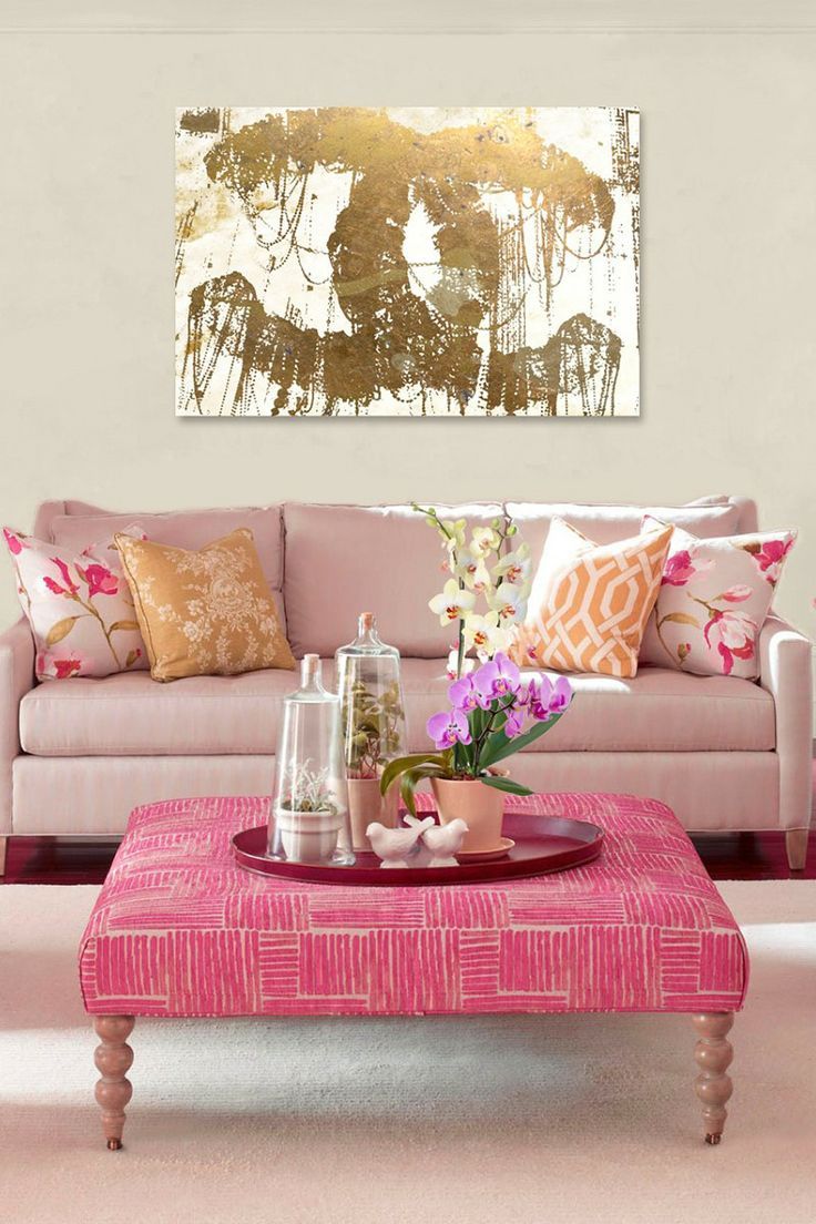 736x1104 Pink Gold Gold Color Palettes, Painting Walls - Chanel Painting