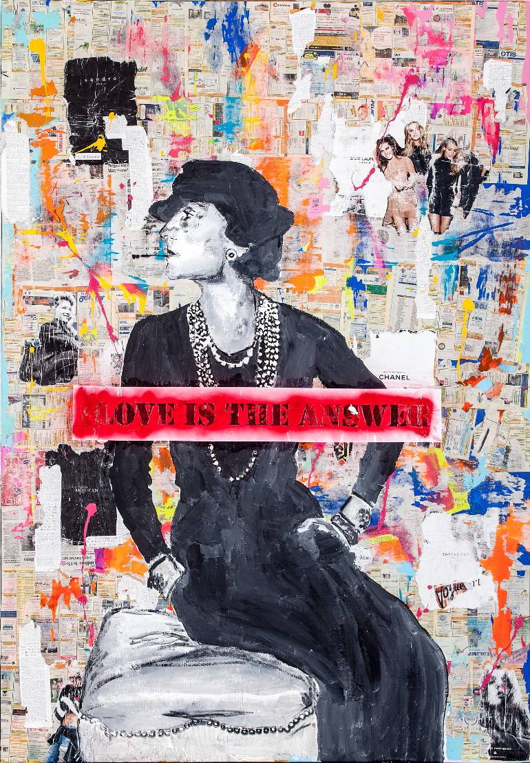 770x1108 Saatchi Art Coco Chanel Painting By Champalimaud - Chanel Painting