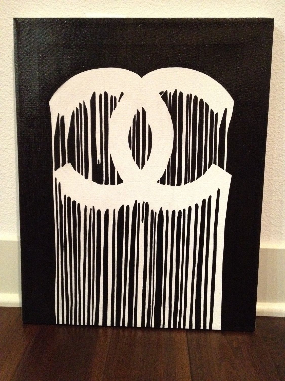 1125x1500 White Dripping Chanel C's Items Similar To R.i.p. Coco Chanel - Chanel Painting