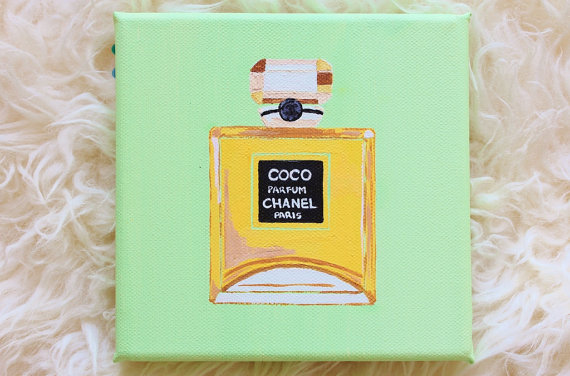 570x376 Inspiring Chanel Green Perfume Selection - Chanel Perfume Bottle Painting