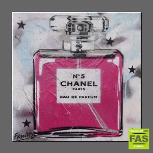300x300 Modern Pop Street Art Textured Chanel Perfume Painting 60cm X 60cm - Chanel Perfume Painting