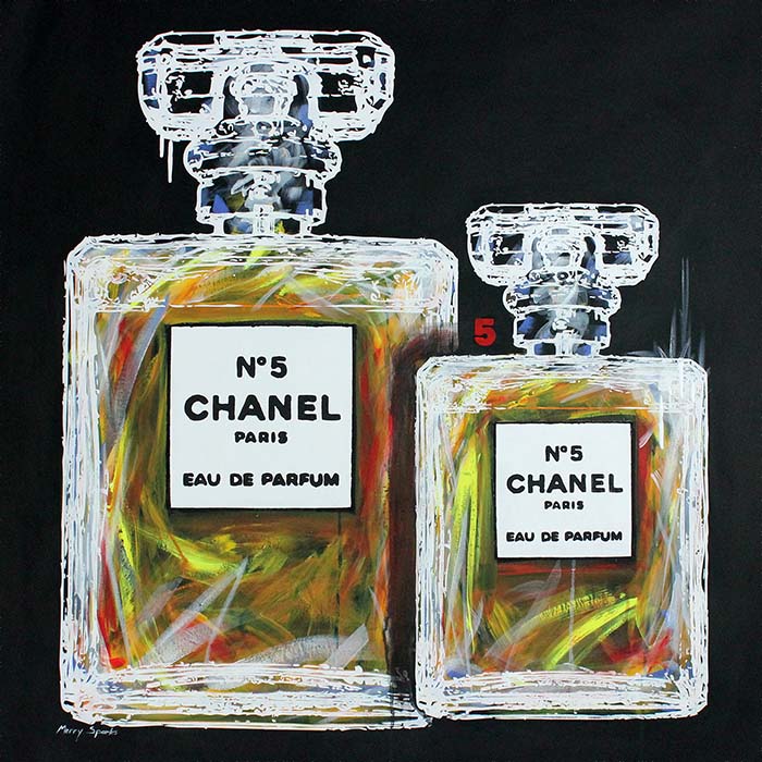 700x700 Chanel No 18 Merry Sparks - Chanel Perfume Painting