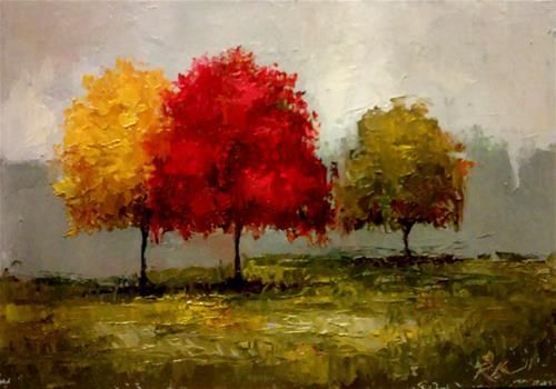 500x350 Daily Paintworks  +the+changing+season+ +original+fine+art+for+ - Changing Painting