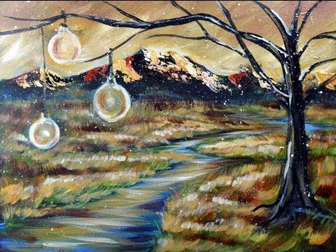 480x360 Time Lapse Surreal Four Seasons Changing Landscape Speed Painting - Changing Painting