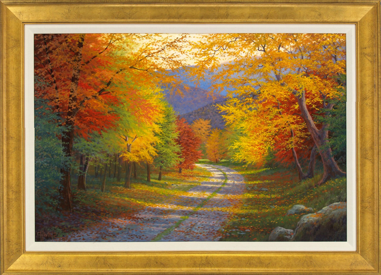 1500x1084 Charles White Framed - Changing Seasons Painting