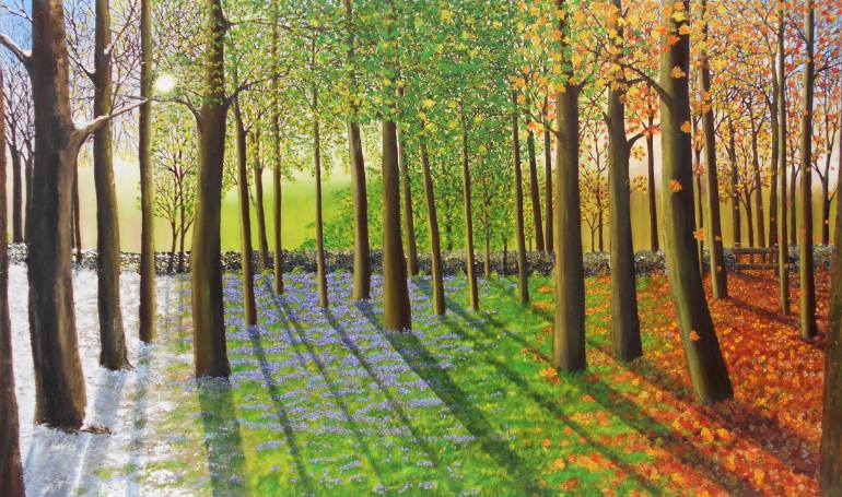 770x455 Saatchi Art Changing Seasons Painting By Hazel Thomson - Changing Seasons Painting