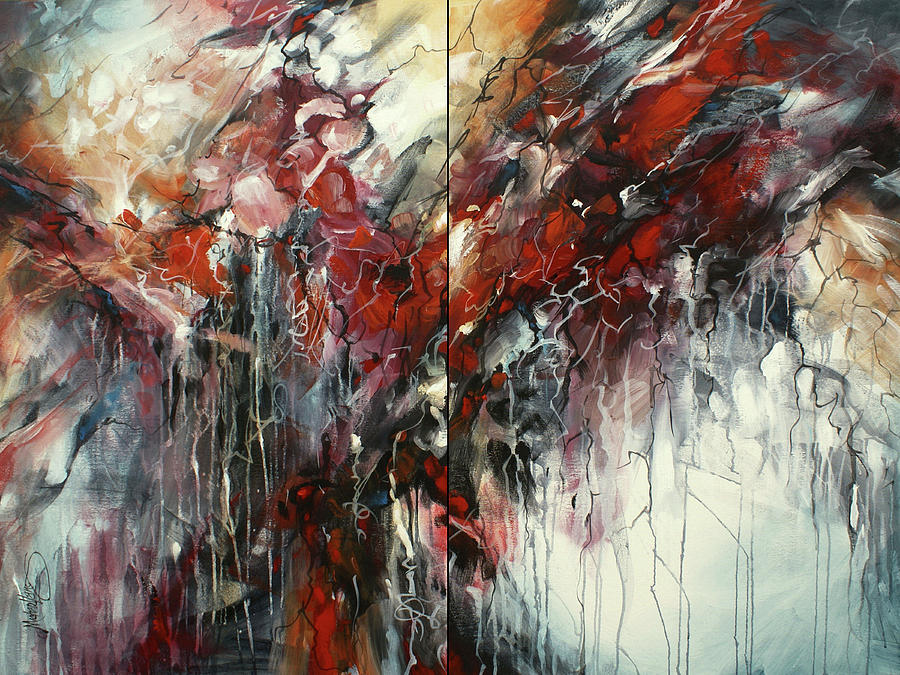 900x675 The Heart Of Chaos Painting By Michael Lang - Chaos Painting