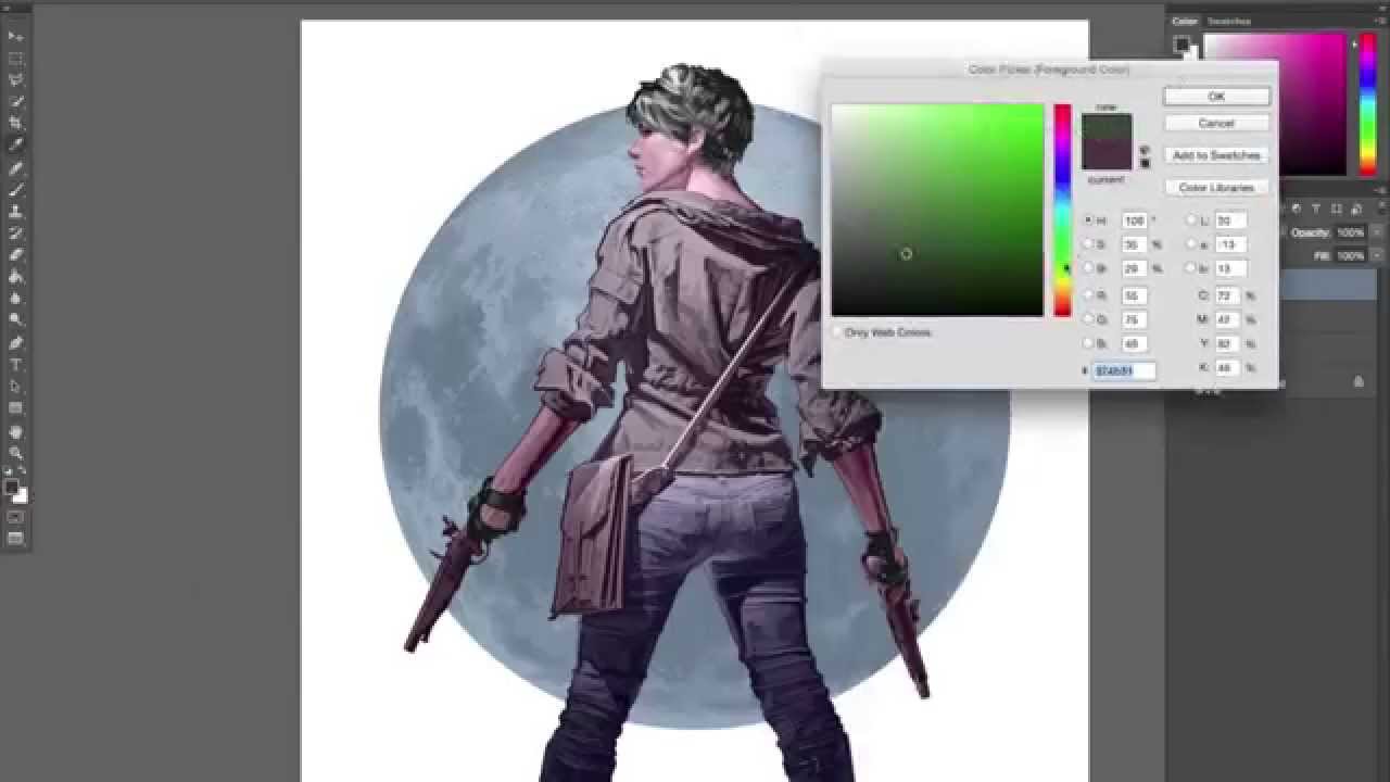 1280x720 Digital Painting Character Design Demo - Character Painting