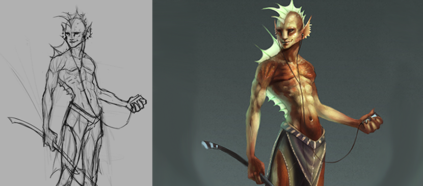 830x365 Digital Painting For A Cartoon Character - Character Painting