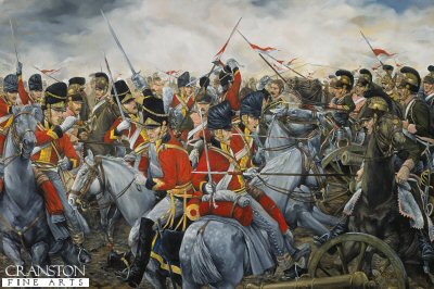 400x266 Royal Scots Greys - Charge Of The Scots Greys At Waterloo Painting