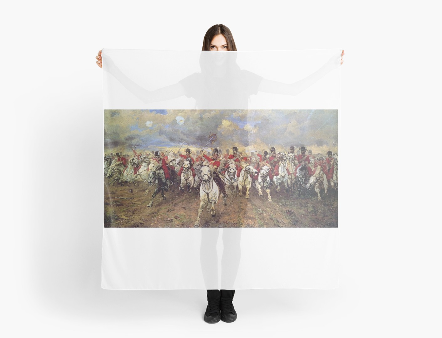 1411x1080 Scotland Forever! 1881, Battle Waterloo, Lady Butler, Charge - Charge Of The Scots Greys At Waterloo Painting