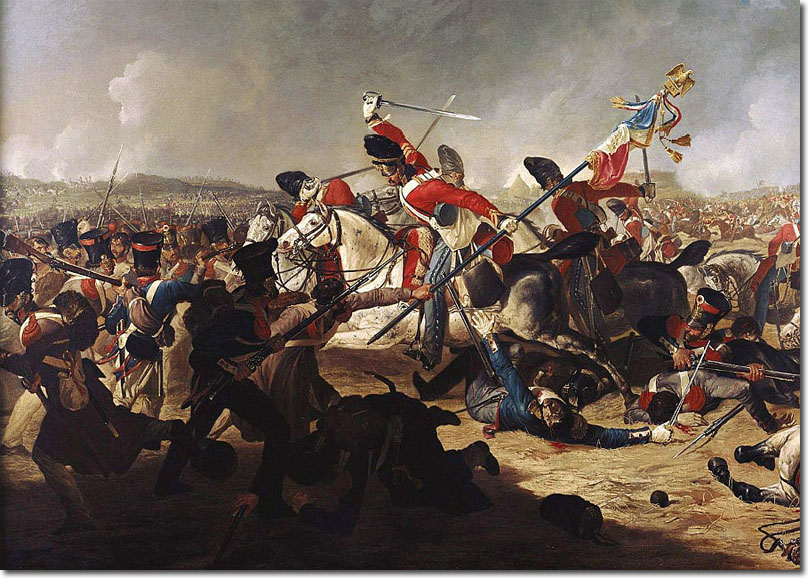 808x578 Scots Greys The 2nd Dragoons - Charge Of The Scots Greys At Waterloo Painting