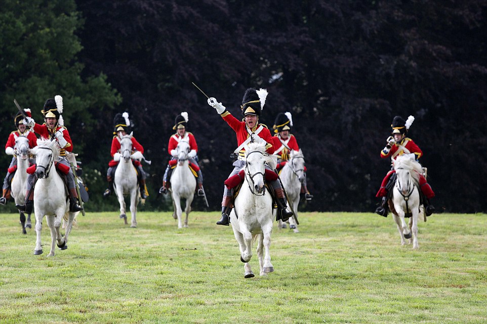 962x641 Half The Cavalry Are Women With Moustaches And Wellington Holds - Charge Of The Scots Greys Painting