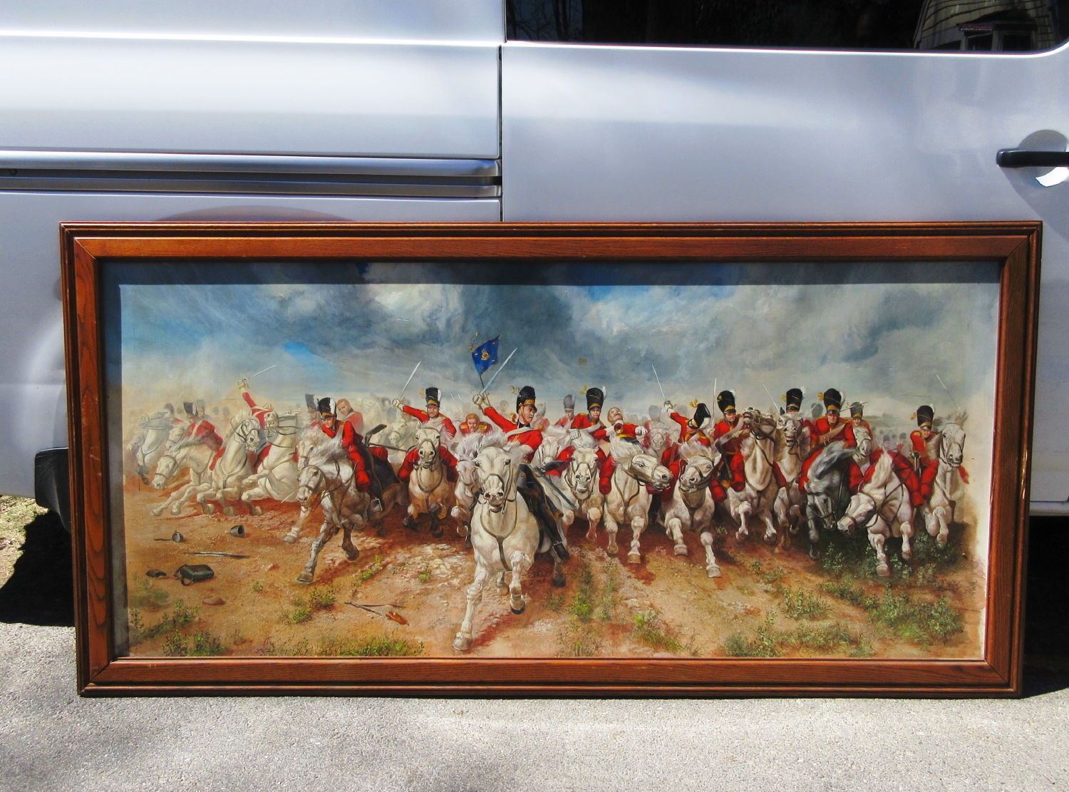 1500x1111 Oil Painting Scotland Forever After Elizabeth Butler Charge - Charge Of The Scots Greys Painting