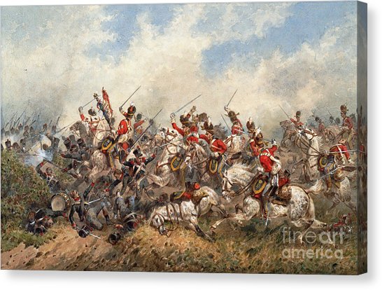 546x414 Scots Greys Canvas Prints Fine Art America - Charge Of The Scots Greys Painting