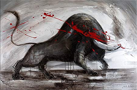 450x295 Charging Bull - Charging Bull Painting