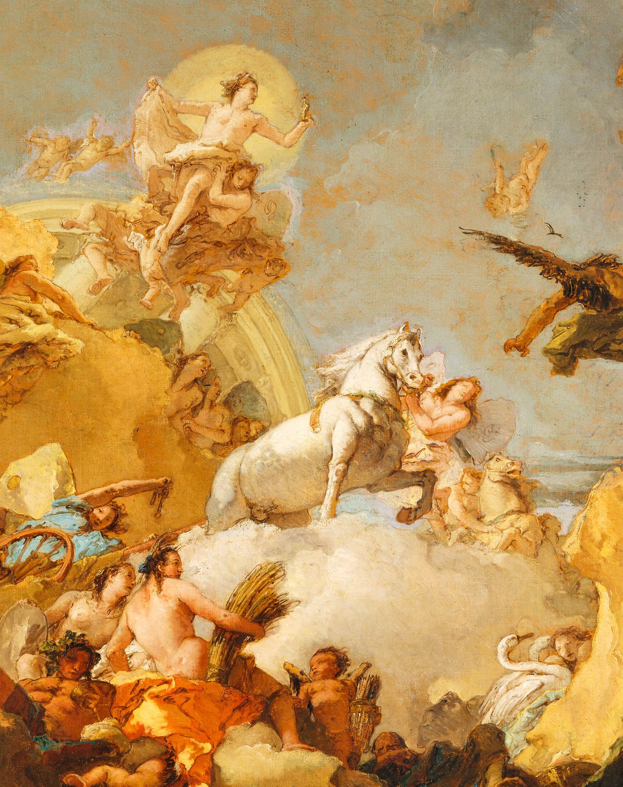 1280x1618 Tiepolo. The Chariot Of Aurora. Paintings, - Chariot Painting
