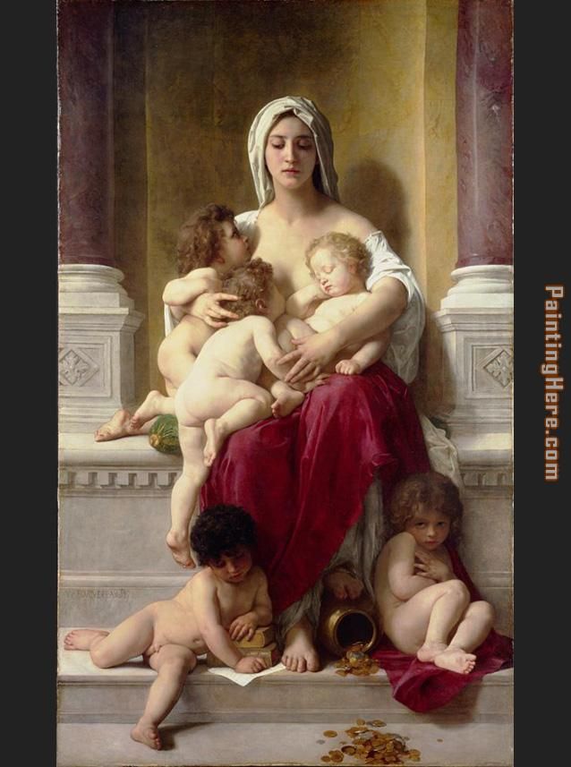 638x857 William Bouguereau Charity Painting Anysize 50% Off - Charity Painting