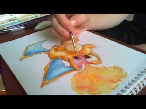 480x360 Pokemon Charizard - Charizard Painting