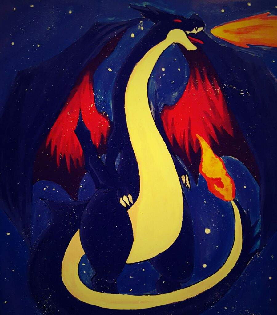 900x1024 Shiny Charizard Y Painting Amino - Charizard Painting