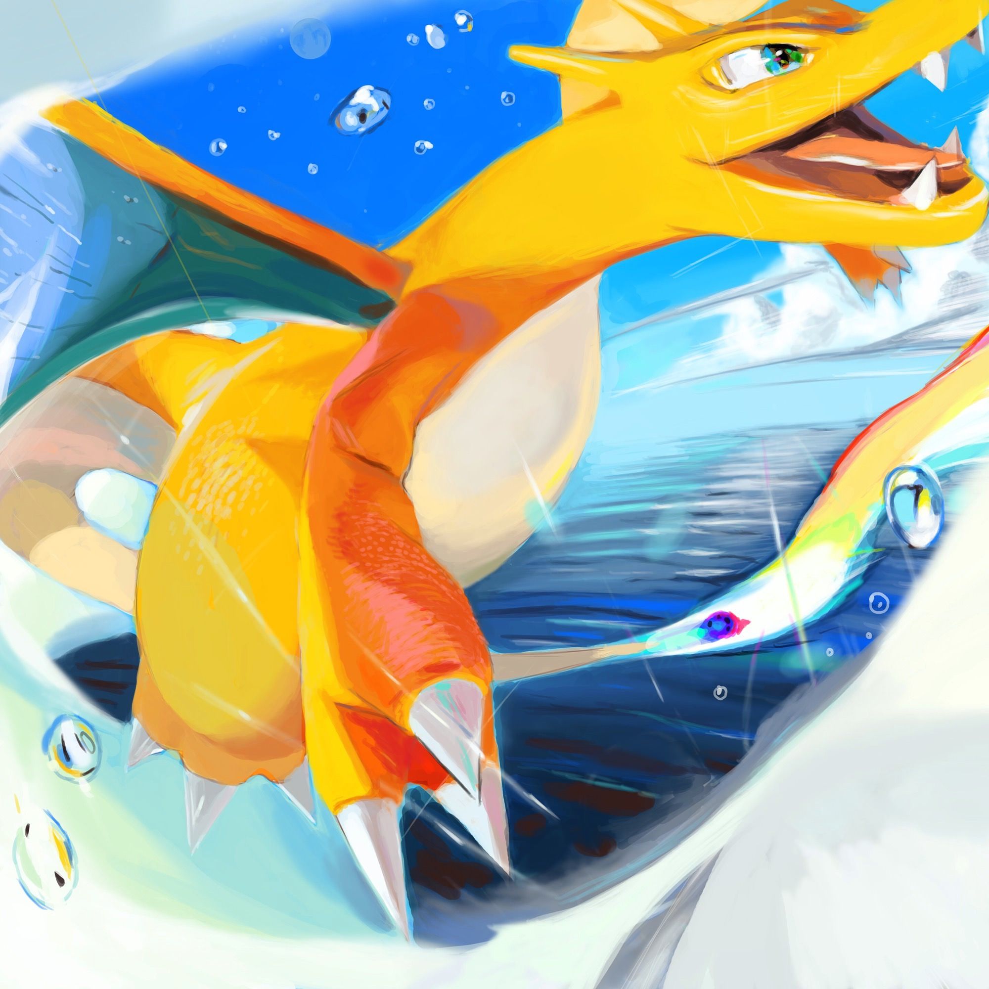 2000x2000 My Best Charizard Painting So Far! Pokemon Go Moments - Charizard Painting