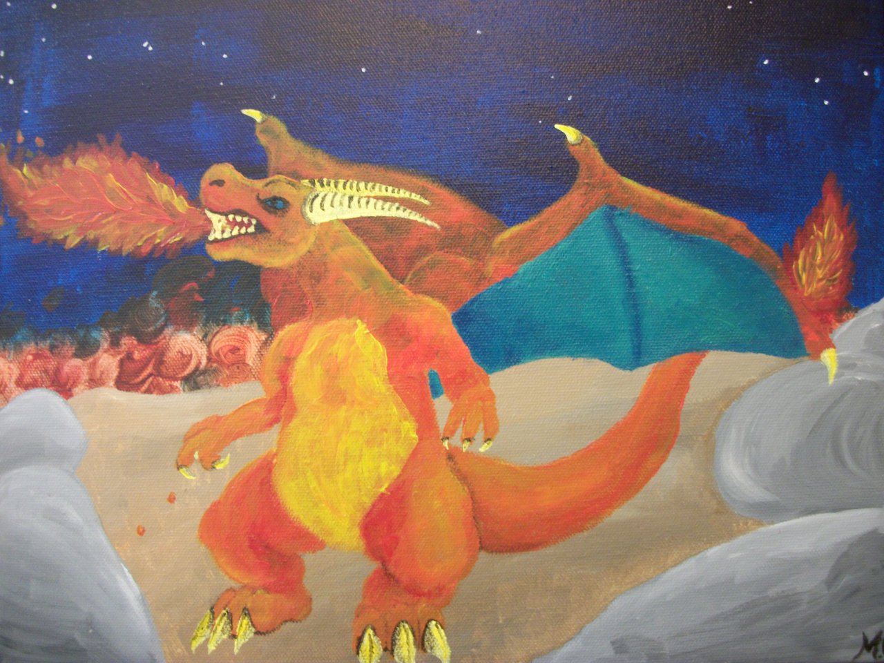 1280x960 Charizard Painting Weasyl - Charizard Painting