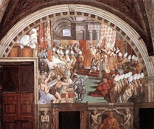 300x253 The Coronation Of Charlemagne - Charlemagne Painting