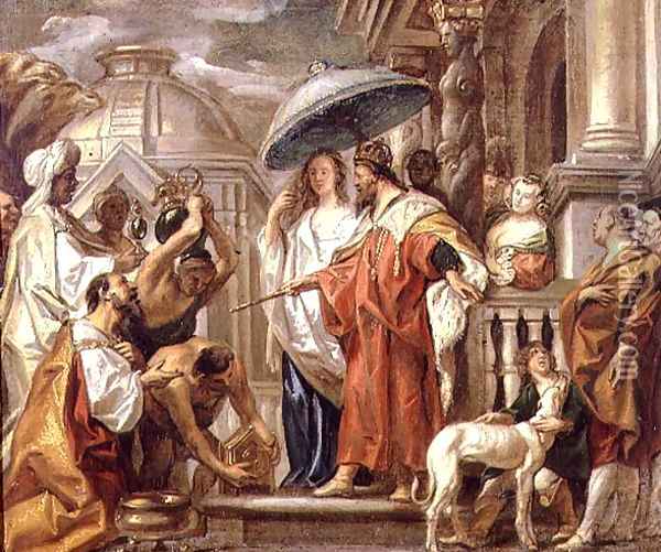 600x501 The Homage Of Caliph Harun Al Rashid To Charlemagne Oil Painting - Charlemagne Painting