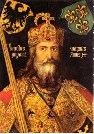 325x461 The Magnificent Emperor Charlemagne, Painting By Durer. Arms - Charlemagne Painting