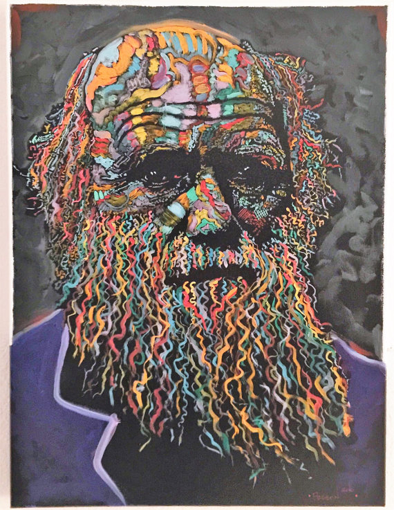 570x737 Charles Darwin Pop Art Painting By Matt Pecson Science Art Wall - Charles Darwin Painting