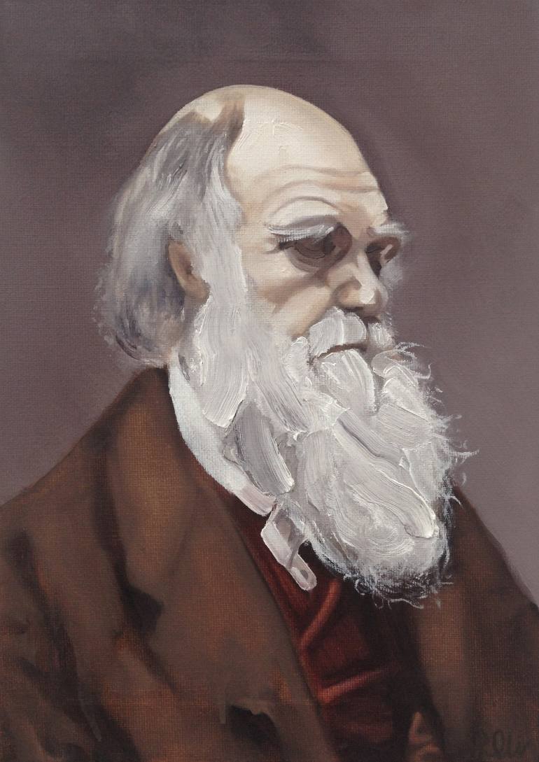 770x1089 Saatchi Art - Charles Darwin Painting