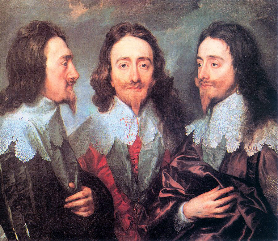 900x779 Filecharles I In Three Positions.jpg - Charles I In Three Positions Painting